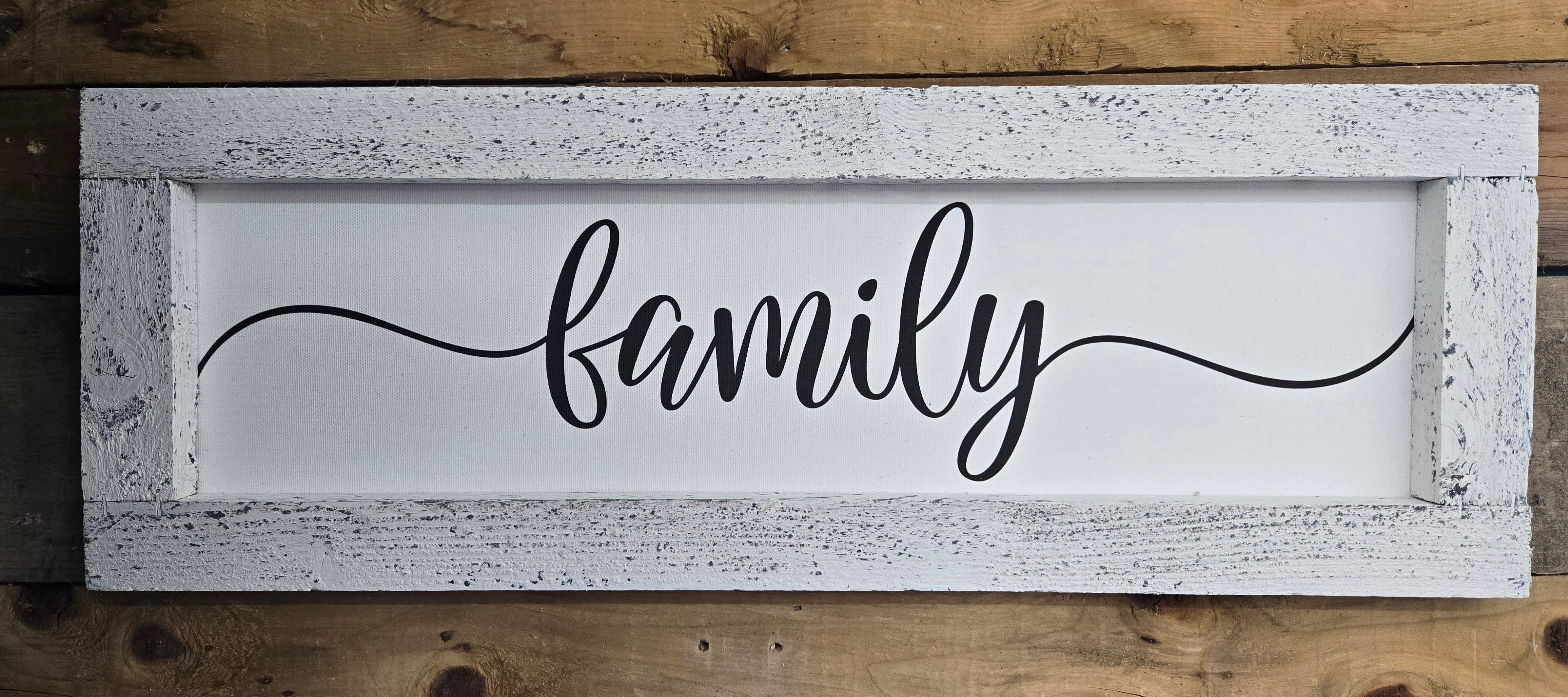 Family Sign – Polka Dots and Paislees