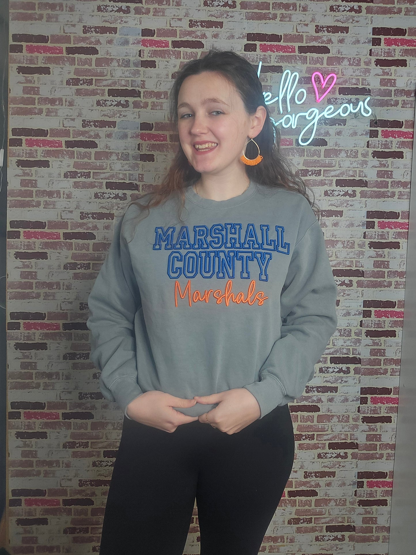 Marshall county puff sweatshirt