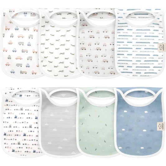 KeaBabies Hallo Drool Bibs 8pc