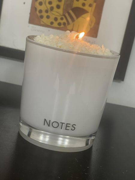 Notes Starter Candle Glass – Polka Dots and Paislees