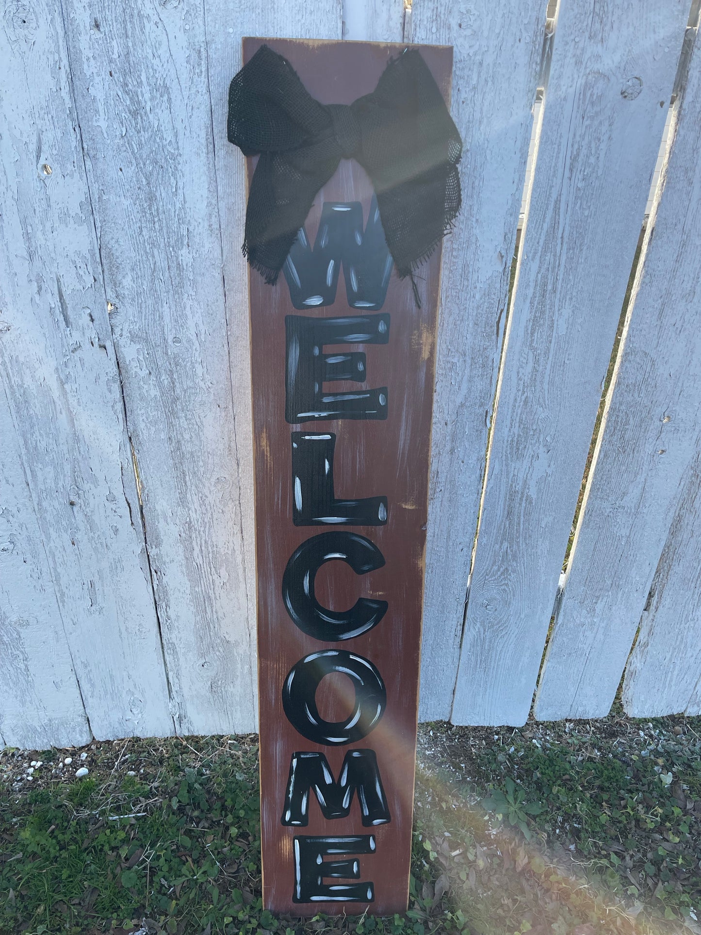 Maroon Welcome Board