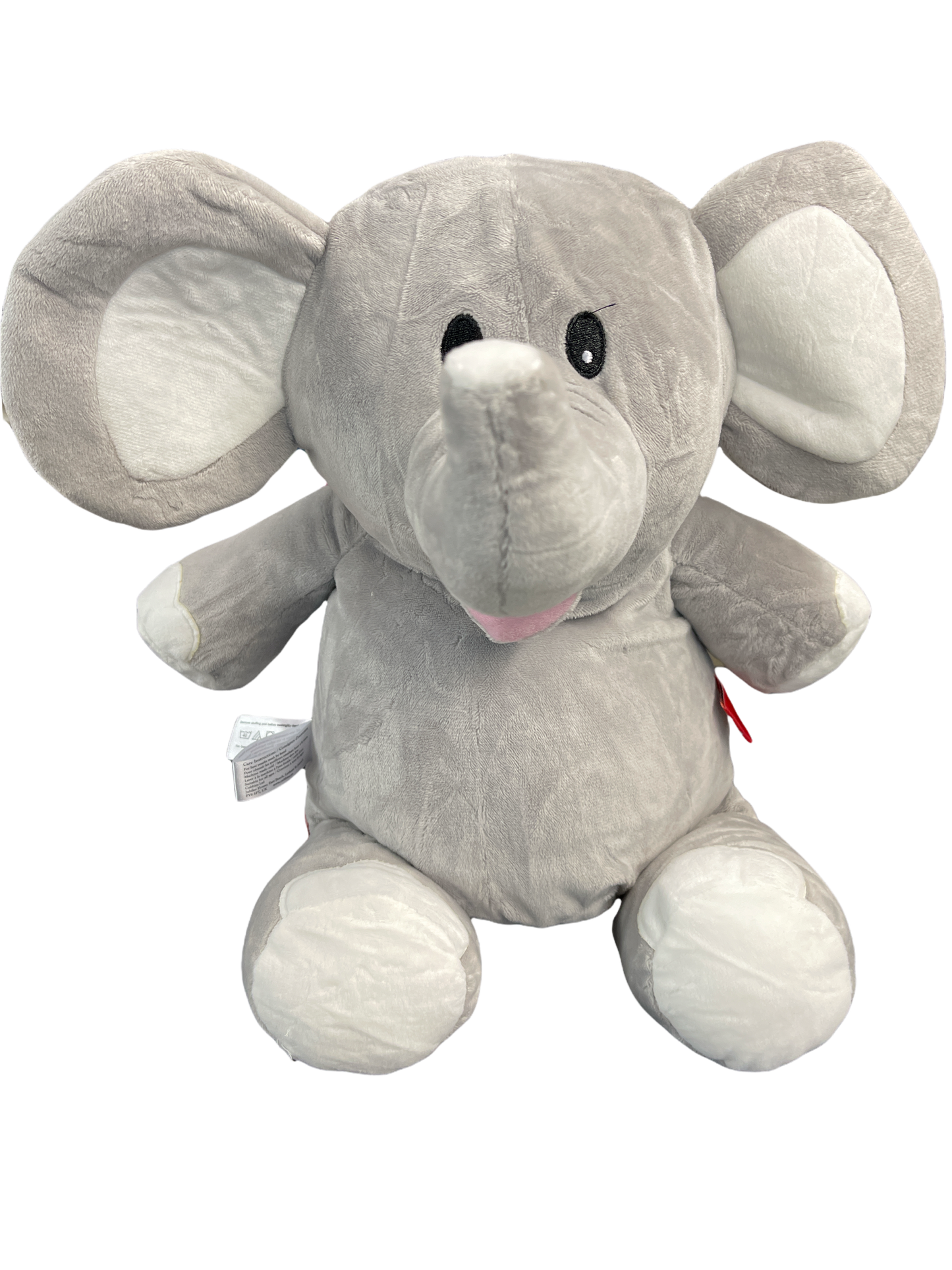 Embroidered Stuffed Girl Elephant Animal Cubbie Personalized Baby Gift