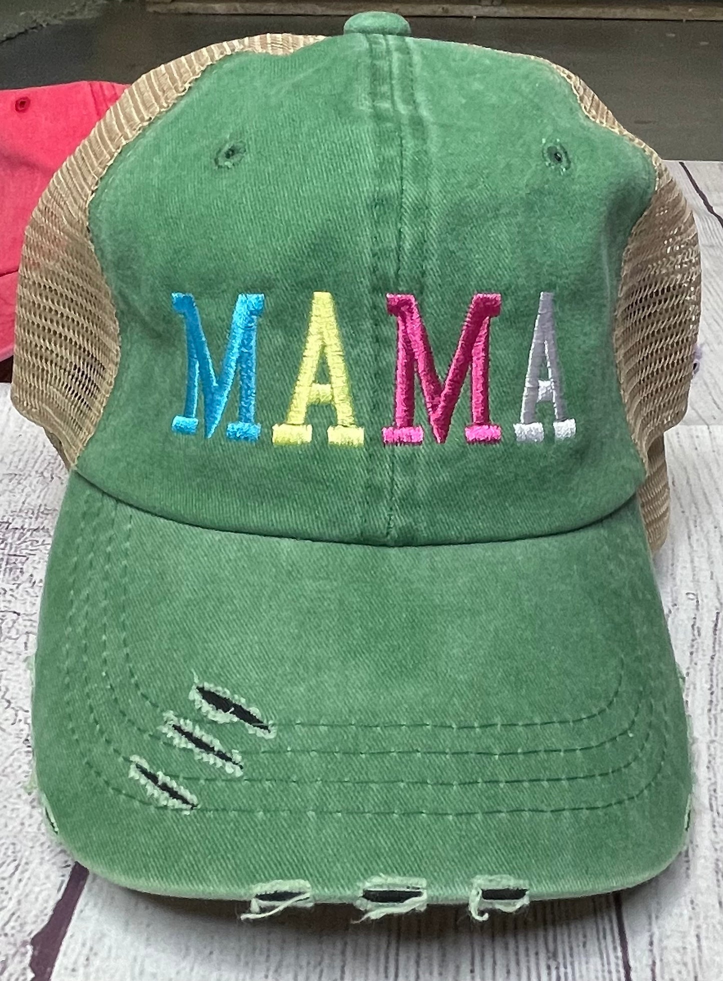 Mama Distressed Cap