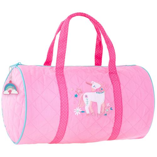 Pink Unicorn Quilted Duffle Bag