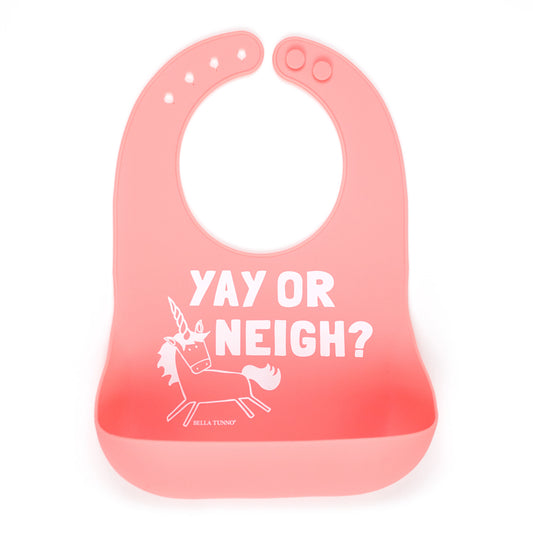 Yay Or Neigh Silicone Bib